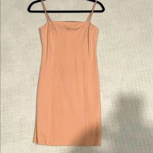 Soft pink mini dress